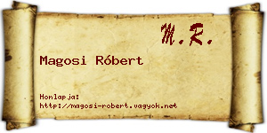 Magosi Róbert névjegykártya