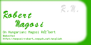 robert magosi business card